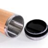 HEM Crafts Bamboo Stainless Steel Coffee Travel Mug Tumbler With Leak-Proof Cover 01