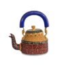 HEM Crafts Hand Painted Kettle with 6 Hand Painted Glasses & Wooden Tray_04