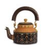 HEM Crafts Hand Painted Kettle with 6 Hand Painted Glasses & Wooden Tray_07