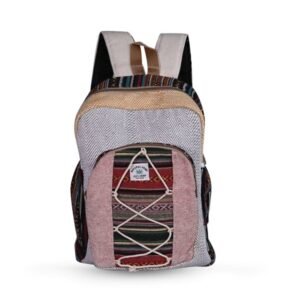 Knot Designed Small Hemp Backpack